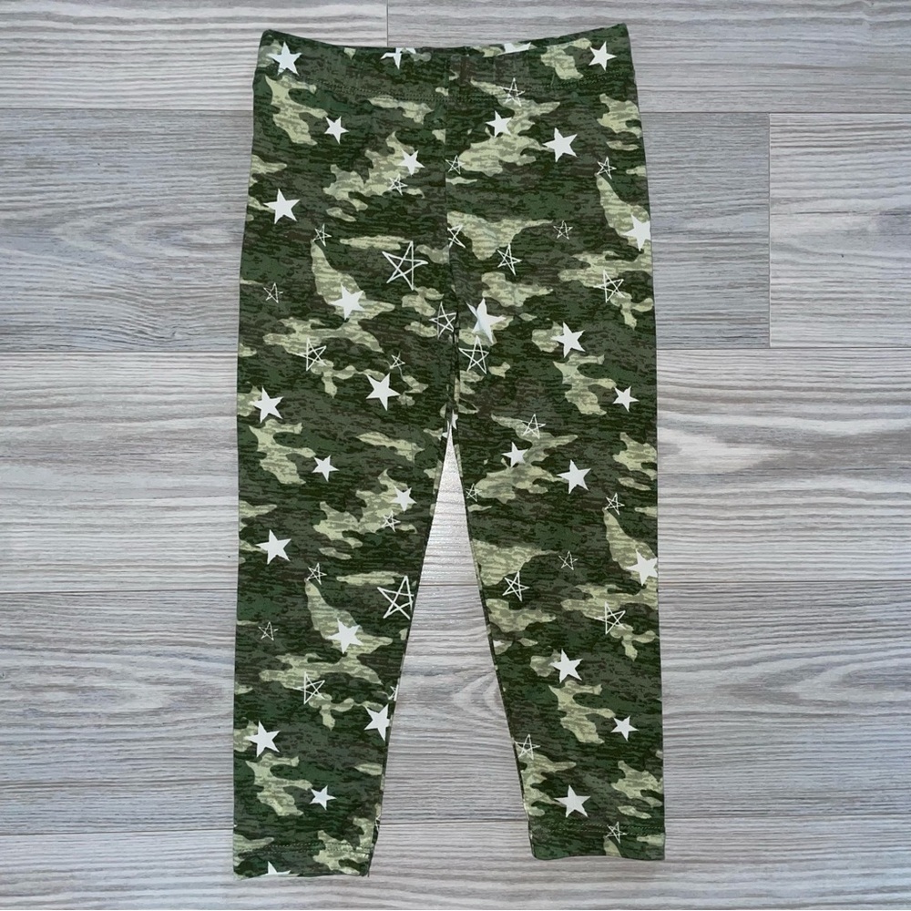 ⭐Star Ride Girls Green Camo Pants with Stars Size 4⭐